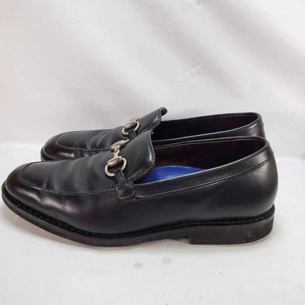Allen Edmonds Horsebit Loafer 9 D Black Road Warriors Leather Dress‎ Shoes 1754